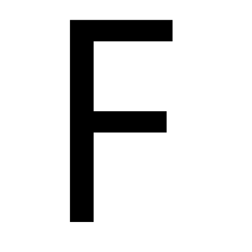 Letter F Transparent PNG Image