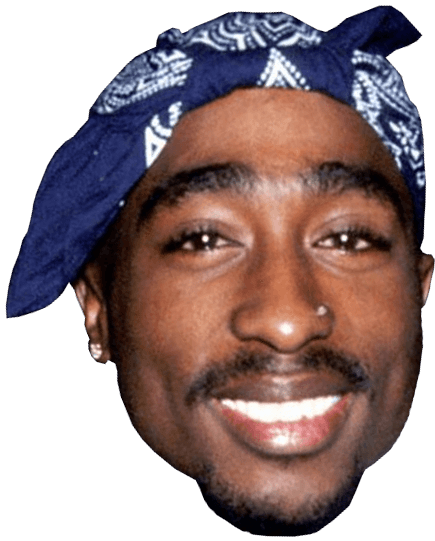 Tupac Face Png Image PNG Image