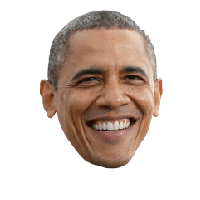 Barak Obama Face Png Image