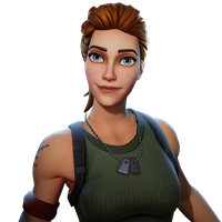 Brown Character Fictional Hair Royale Game Fortnite PNG Image