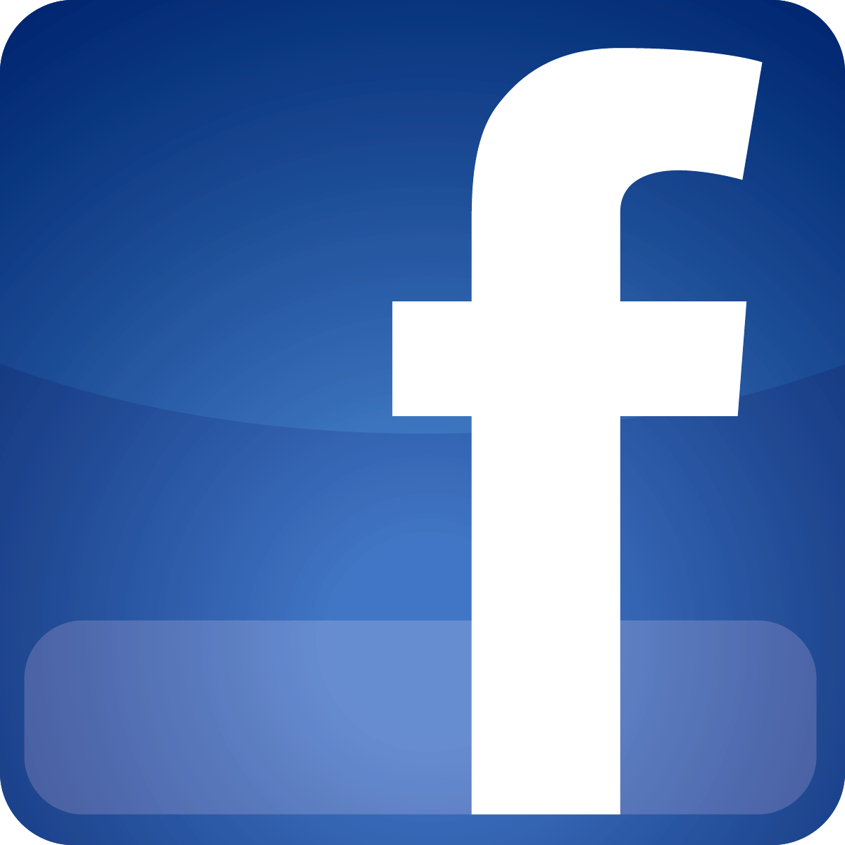 Blue Glassy Icons Destin Computer Facebook Logo PNG Image