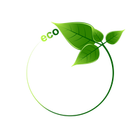 Eco Leaves Surrounded Green Facebook By Icon