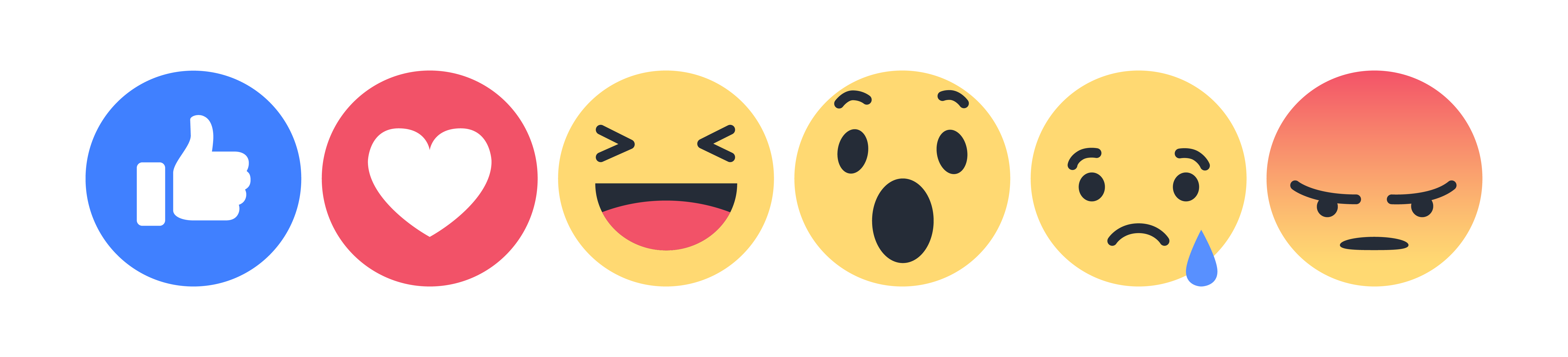 Facebook Reaction Emojis Png - facebookcx