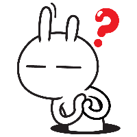 Facebook Sticker Tuzki Rabbit PNG Download Free