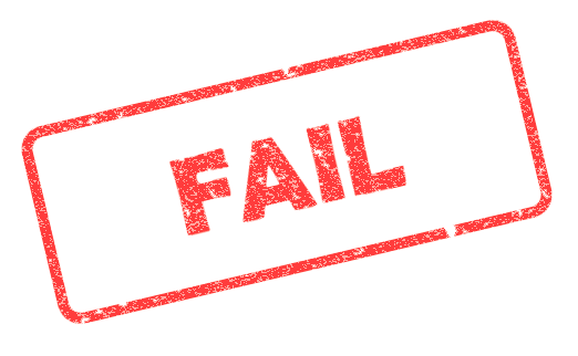 Fail Stamp Transparent PNG Image