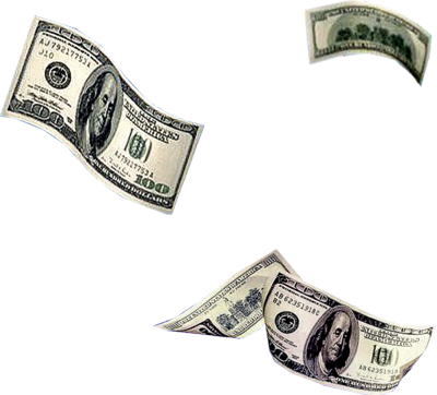Falling money Transparent PNG Image