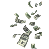 Falling money PNG