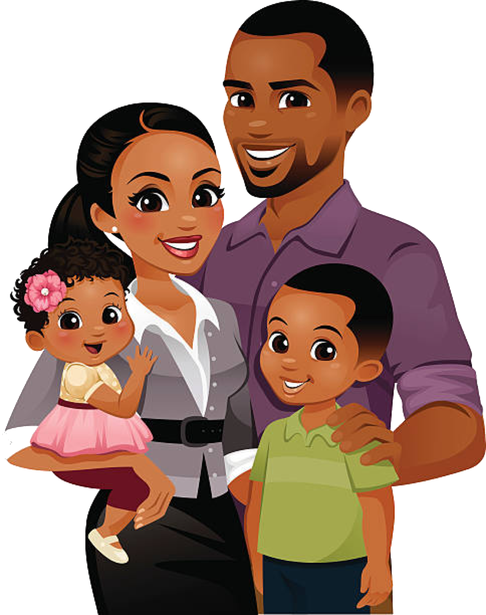 Pic Black Family Free HD Image PNG Image