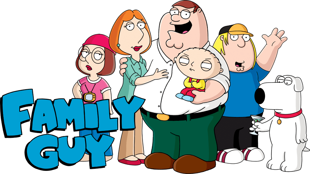 Family guy. Питер-Лоис-Крис-Мег-Стьюи-Брайан. Стьюи Гриффин Мег Гриффин. Семья Гриффины отец. Наклейки Гриффины.