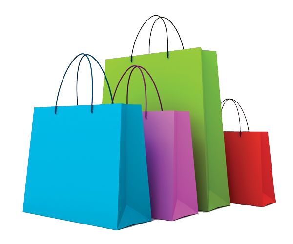 Bag Girl Shopping Holding Online PNG Image