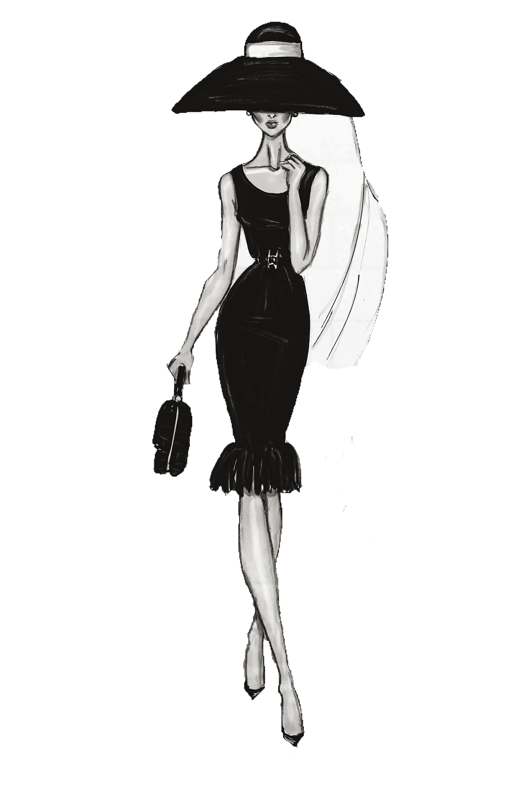 Female Fashion Drawing Illustration Chanel Free HD Image PNG Image