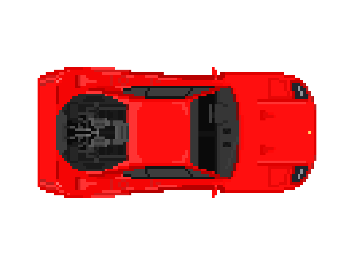 Top Ferrari Pixel View Free Transparent Image HD PNG Image