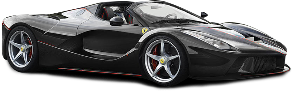 Ferrari Convertible Black Download Free Image PNG Image