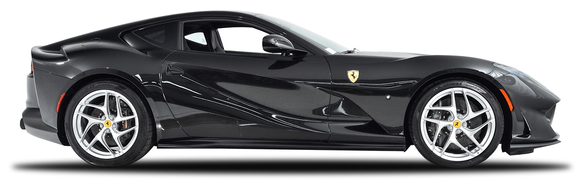 Ferrari Black Side View PNG Download Free PNG Image