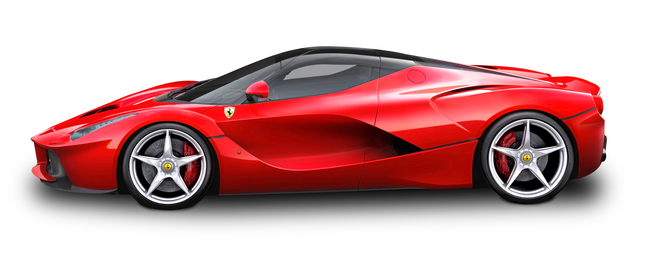 Ferrari Side Red View Free Transparent Image HQ PNG Image