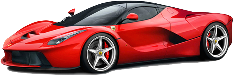 Photos Ferrari Side Red View PNG Image