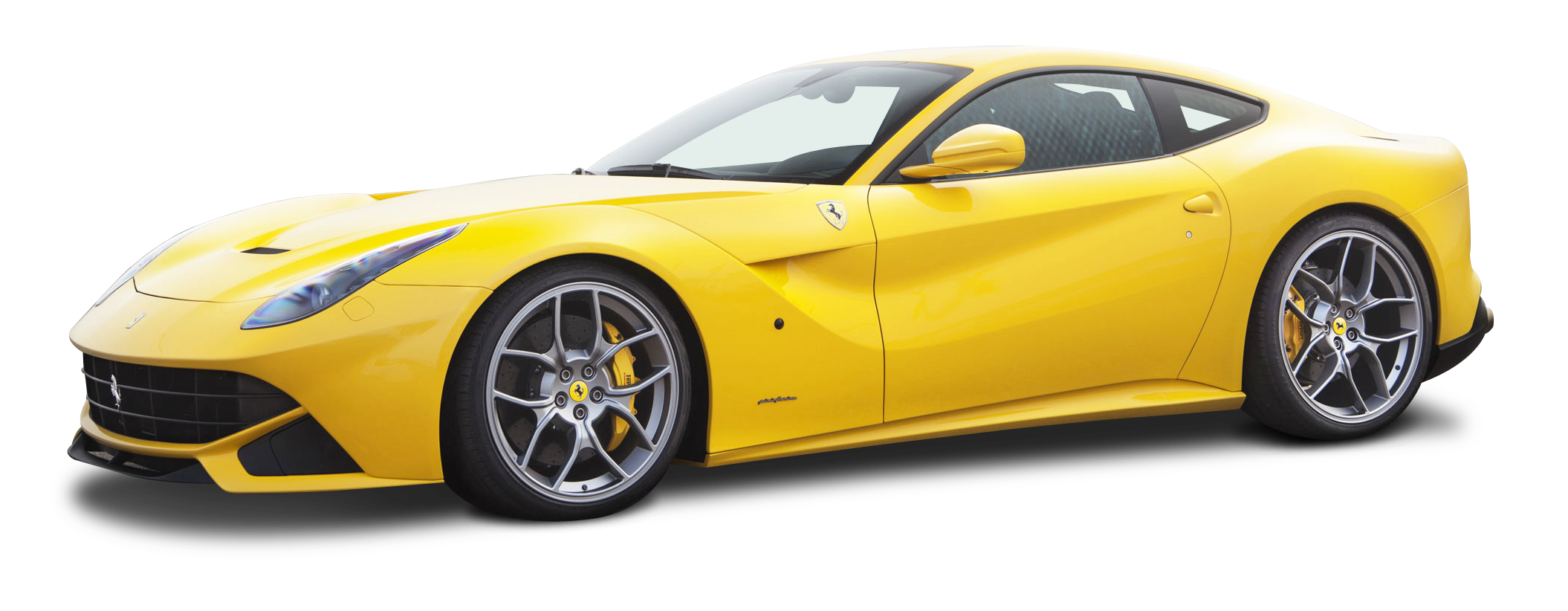 Ferrari Side Yellow View Free Photo PNG Image