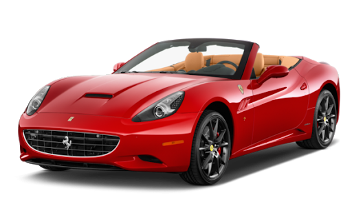 Pic Ferrari Front Side Red View PNG Image