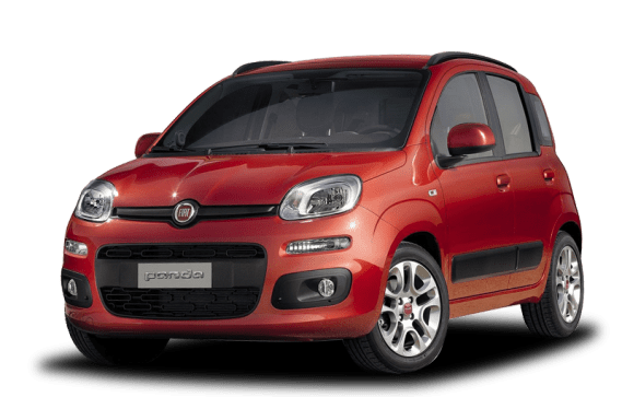 Fiat Car Panda Red Fiorino PNG Image