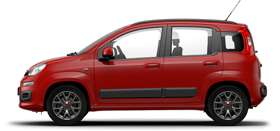 Fiat Car Panda Red Free Clipart HQ PNG Image