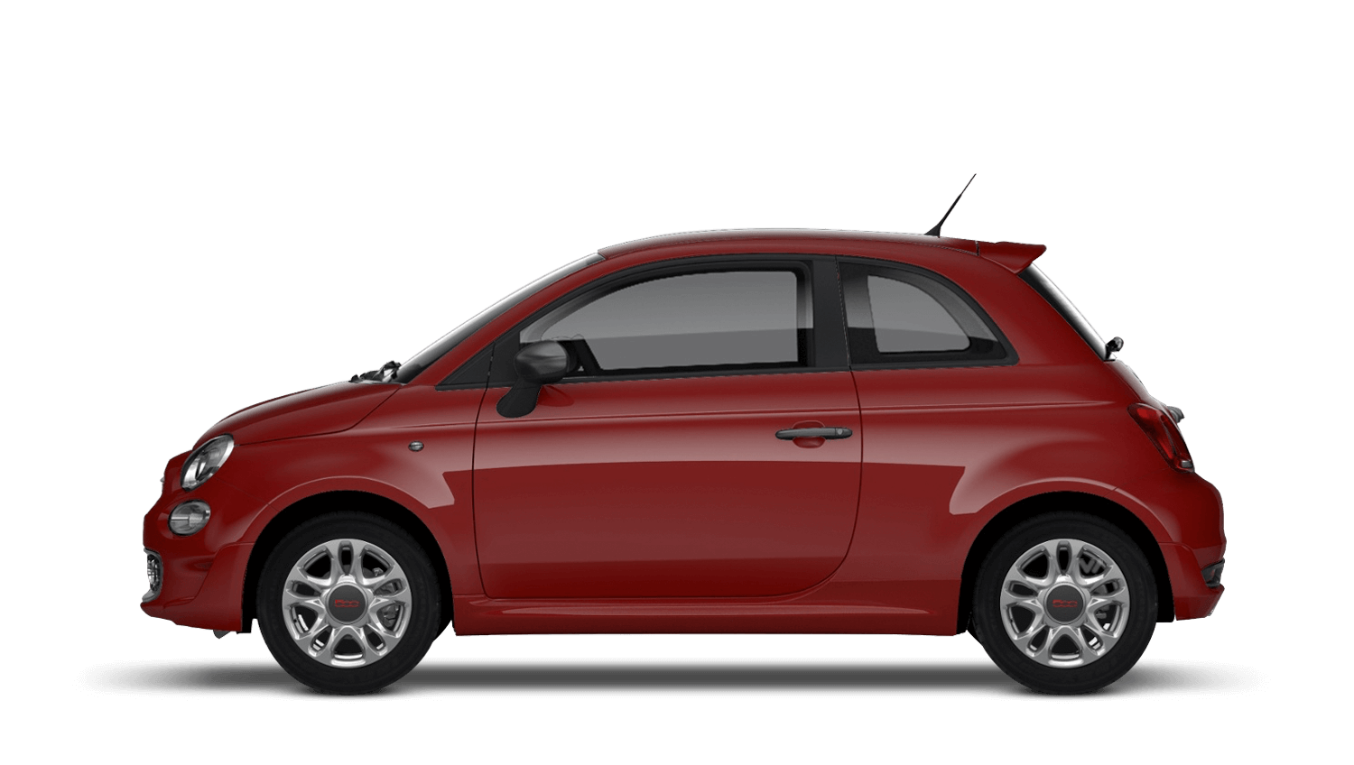 Fiat Photos Side Red View PNG Image
