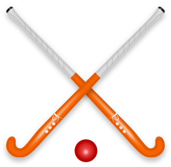 Orange Hockey Stick HD Image Free PNG Image