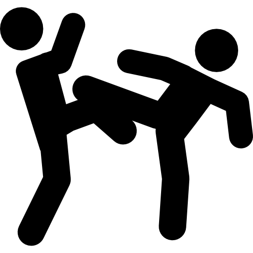 Silhouette Fight HD Image Free PNG Image