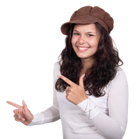 Smiling Finger Female Free Clipart HQ Transparent PNG Image