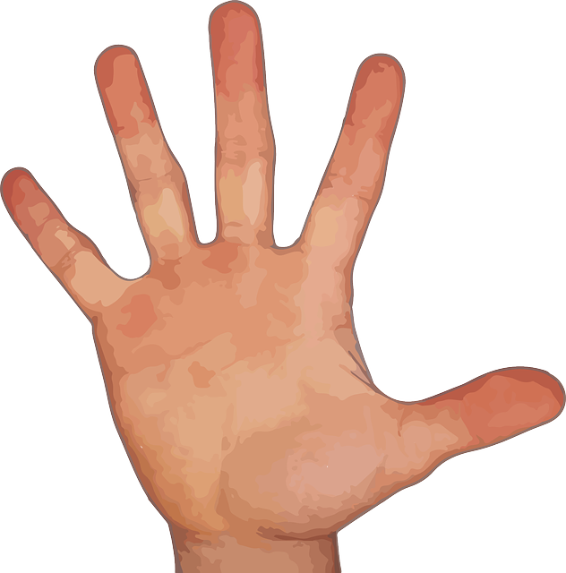Hand With Five Fingers PNG Image