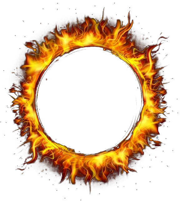 Fire Circle Flame Icon Free Download Image PNG Image