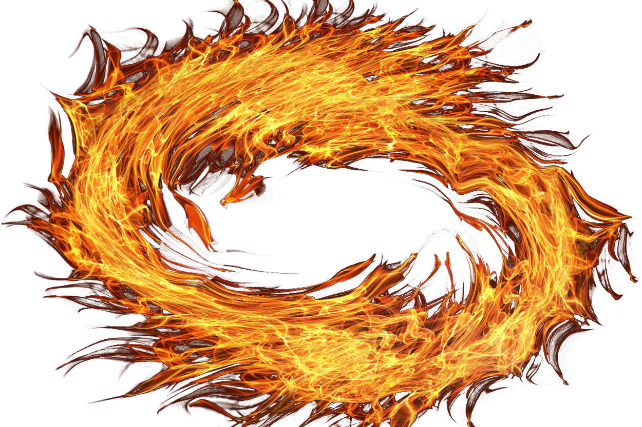 Fire Circle Flame Smoke PNG Download Free PNG Image