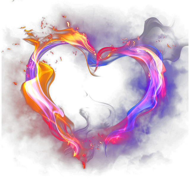 Fire Heart Love HD Image Free PNG Image