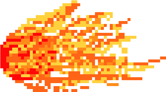 Fireball Pixel PNG Image High Quality PNG Image