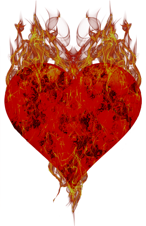 Fire Heart Vector Smoke Free HQ Image PNG Image
