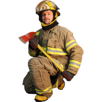 Firefighter Transparent PNG Image