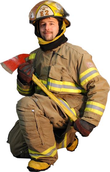 Firefighter Transparent PNG Image