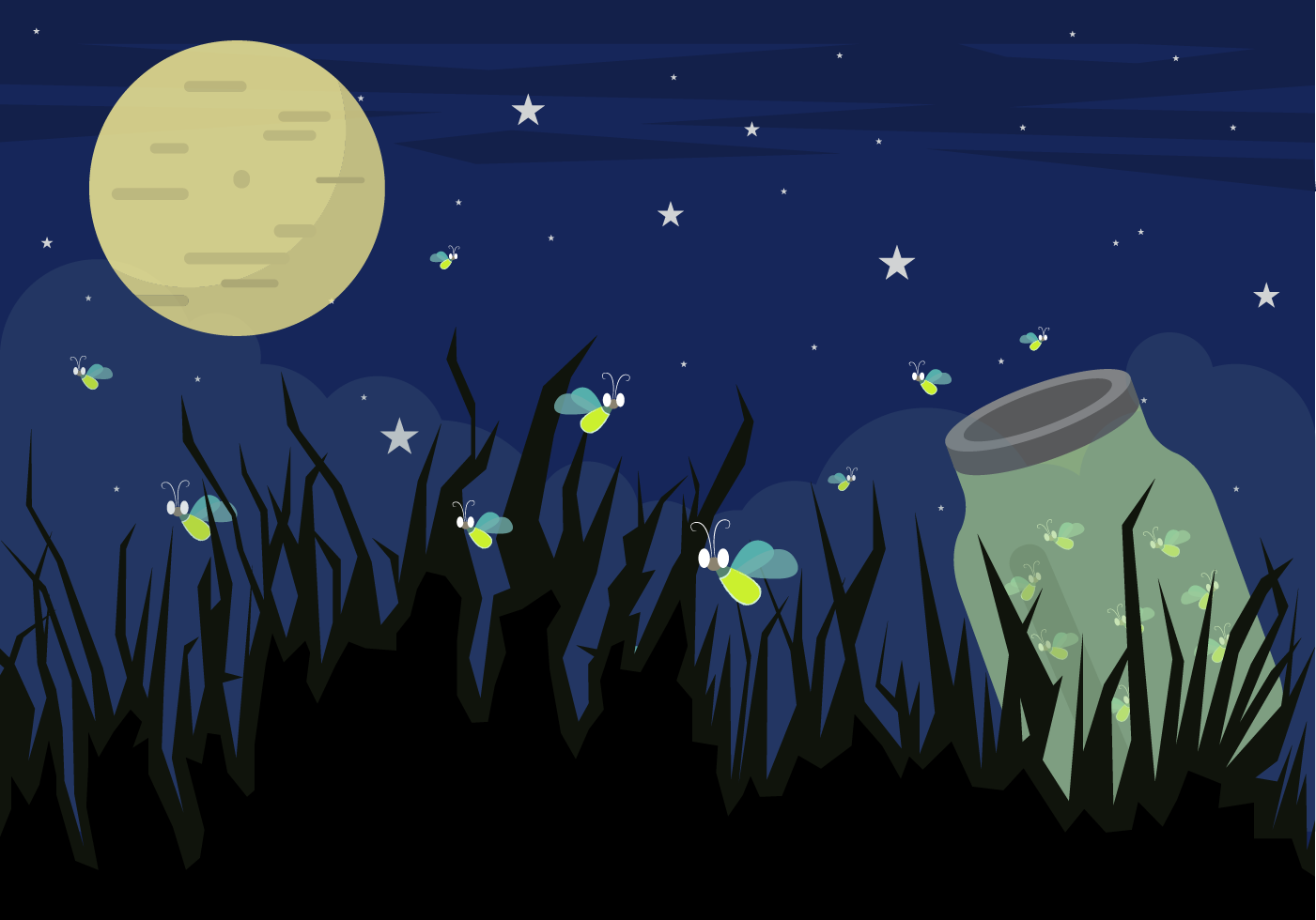 Firefly Biology Silhouette Insect Art Marine PNG Image