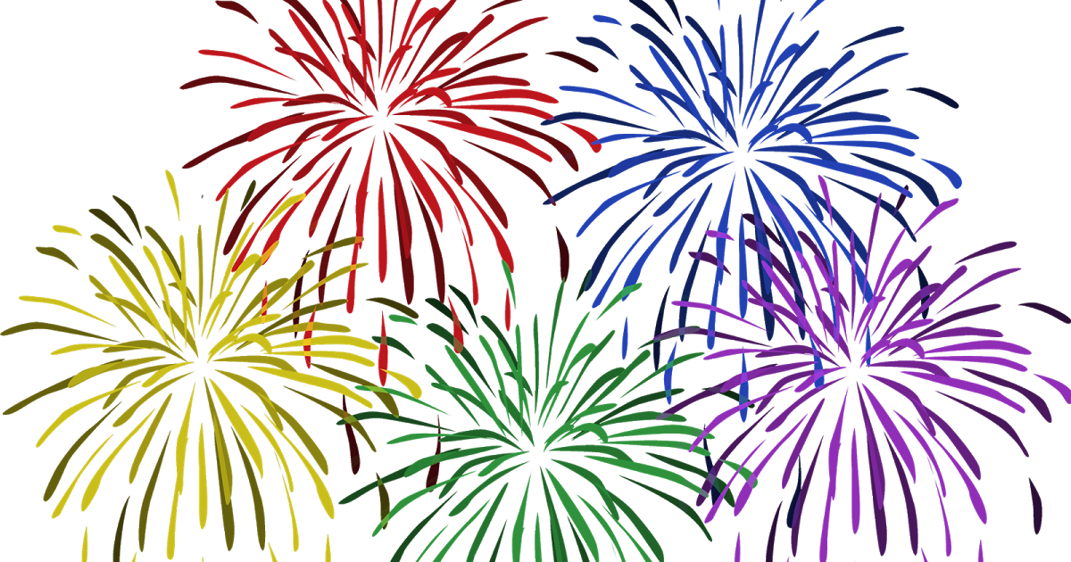 Fireworks Vector Colorful HD Image Free PNG Image