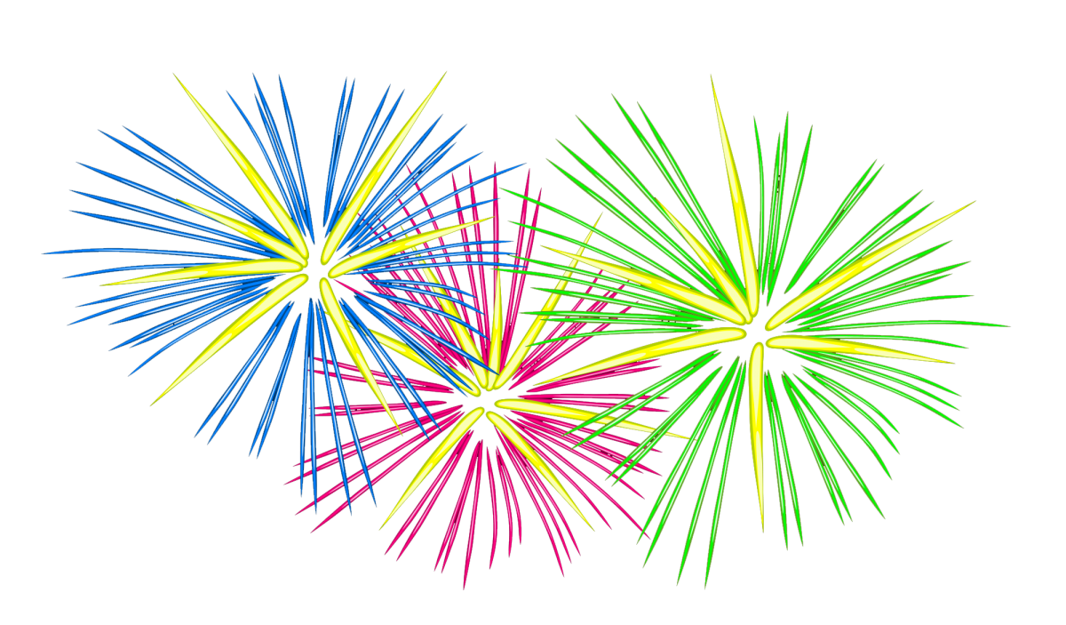 Fireworks Vector Colorful Free PNG HQ PNG Image