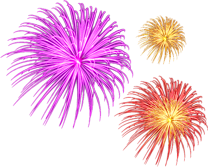 Festival Fireworks Vector Colorful Download HQ PNG Image
