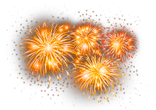 Fireworks Gold Festive Download HQ PNG Image