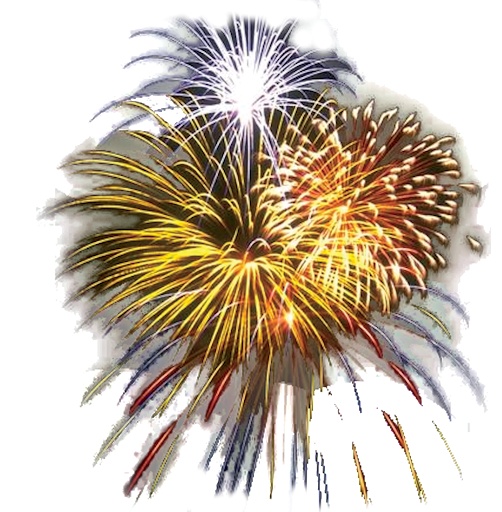 Fireworks Gold Festive PNG Free Photo PNG Image