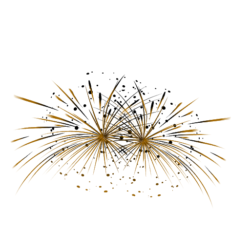 Golden Fireworks Vector Free Download Image PNG Image
