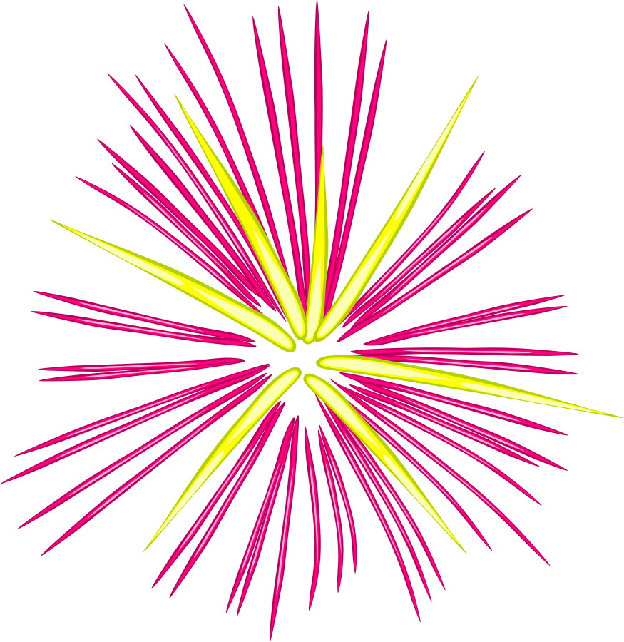 Pink Fireworks Vector PNG Image High Quality PNG Image