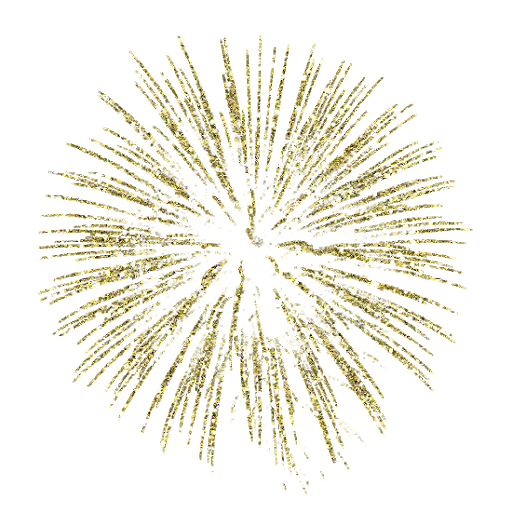 Sparkle Fireworks Gold Free Clipart HD PNG Image