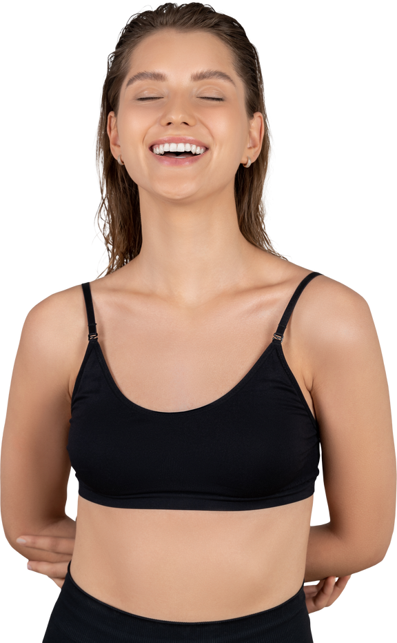Smiling Woman Young Fit Free Transparent Image HD PNG Image