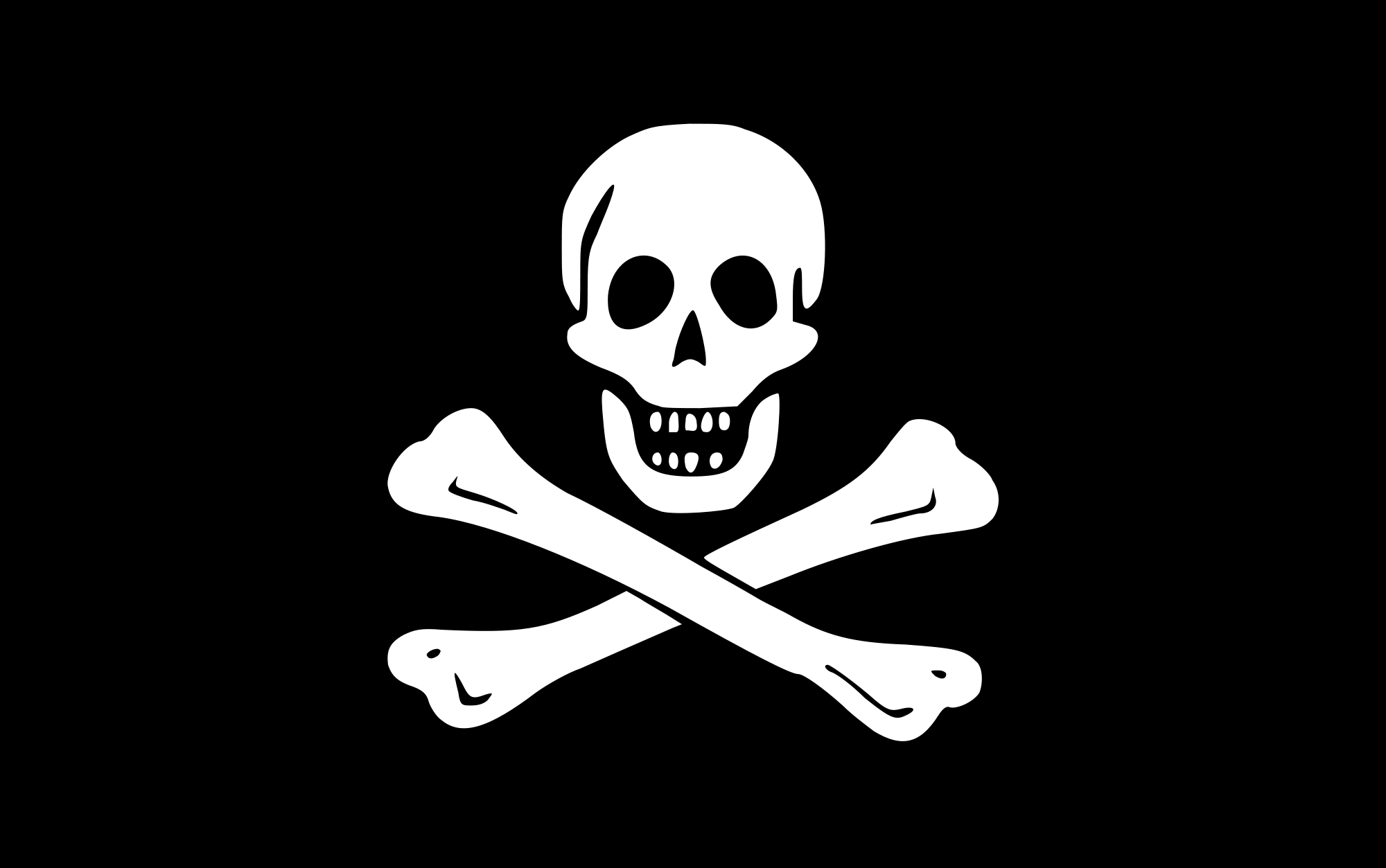 Pirate flag Transparent PNG Image
