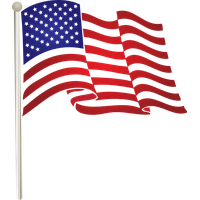 Usa flag Transparent PNG Image