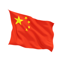 China flag Transparent PNG Image