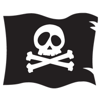 Pirate flag PNG